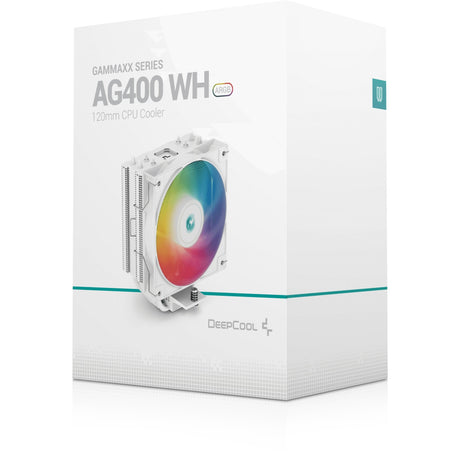 Chłodnica procesora Deepcool AG400 WH ARGB (biała)