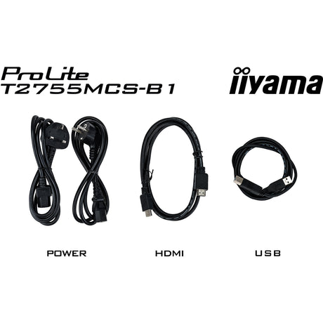 Monitor dotykowy Iiyama prolite t2755msc-b1 27 (czarny, HDMI, Display Port, 2x USB-A)