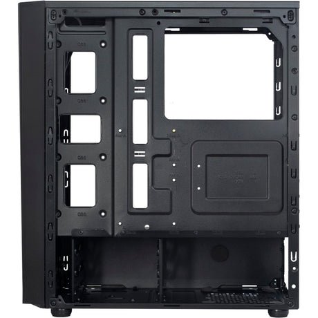 Obudowa midi tower Inter-tech T-11 Televen (czarna | 3x USB-A | okienko)