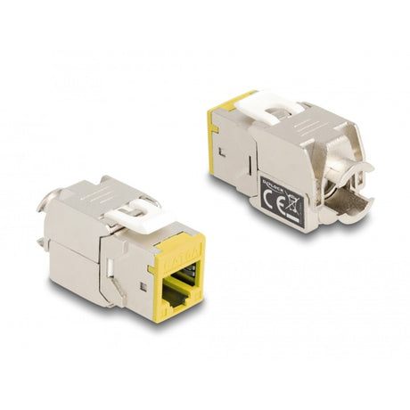 Delock moduł Keystone gniazdo rj45 do lsa cat 6a bez użycia narzędzi, 8 sztuk (wielokolorowe)