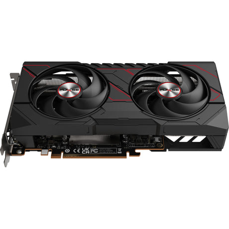 Karta graficzna Sapphire Radeon RX 9060 XT Pulse 16 GB OC (czarno-czerwona, 1x Display Port, 2x HDMI)