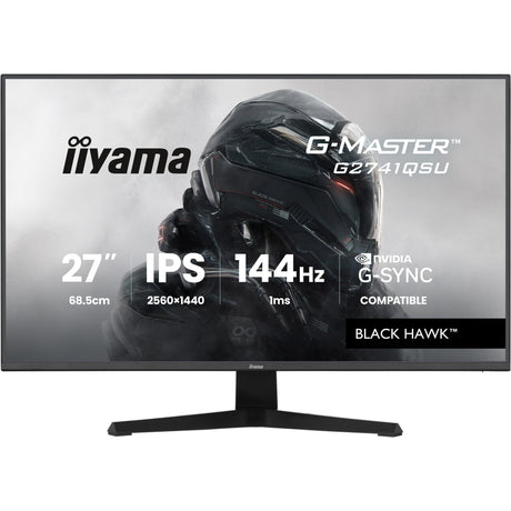 Monitor do gier Iiyama G-Master Black Hawk G2741QSU-B1 27 (czarny, HDMI, DisplayPort, 2x USB-A, USB-B, 144 Hz)