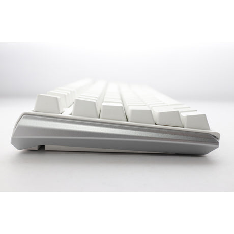 Ducky one 3 klasyczna, czysta biała klawiatura mechaniczna rgb (biała, układ amerykański (qwerty), wiśnia mx cicha czerwona, 100%, dioda rgb, podwójny strzał pbt, możliwość wymiany podczas pracy, mechanika szarlatanu)