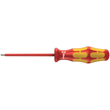 Wkrętak płaski izolowany Wera 160 i VDE, 0,4 x 2,5 x 80 mm (czerwony żółty)