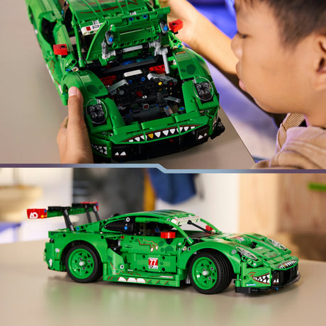 Lego technic 42224 porsche 911 gt3 r rexy ao samochód wyścigowy