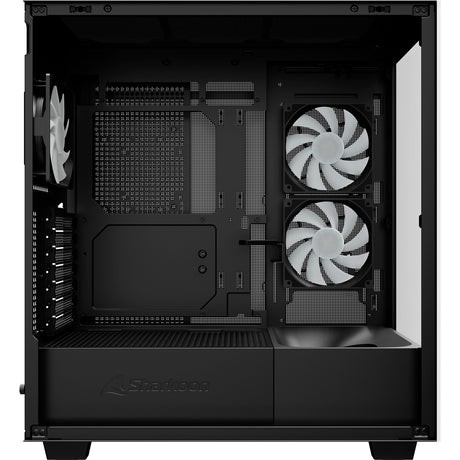 Sharkoon rebel c60 rgb obudowa midi tower (czarna | 2x usb-a | 1x usb-c | rgb | szkło hartowane)