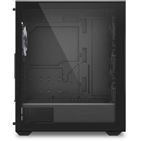 Obudowa midi tower Sharkoon vk4 Rainbow (czarna | 2x usb-a | rgb | szkło hartowane)