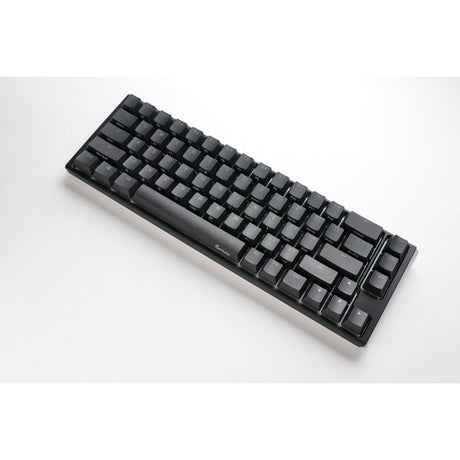 Klawiatura mechaniczna Ducky one 3 classic sf rgb (czarna, układ amerykański (qwerty), wiśniowy mx brązowy, 65%, diody rgb, double-shot pbt, hot-swap, mechanika szarlatanu)