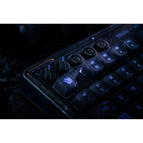 Klawiatura mechaniczna 8bitdo retro 87 - mecha break (czarna, układ us (qwerty), kailh box jellyfish proglasa, 80% (tkl), nasadki klawiszy abs, hot-swap, bluetooth le 5.0, bezprzewodowa 2.4ghz, usb)