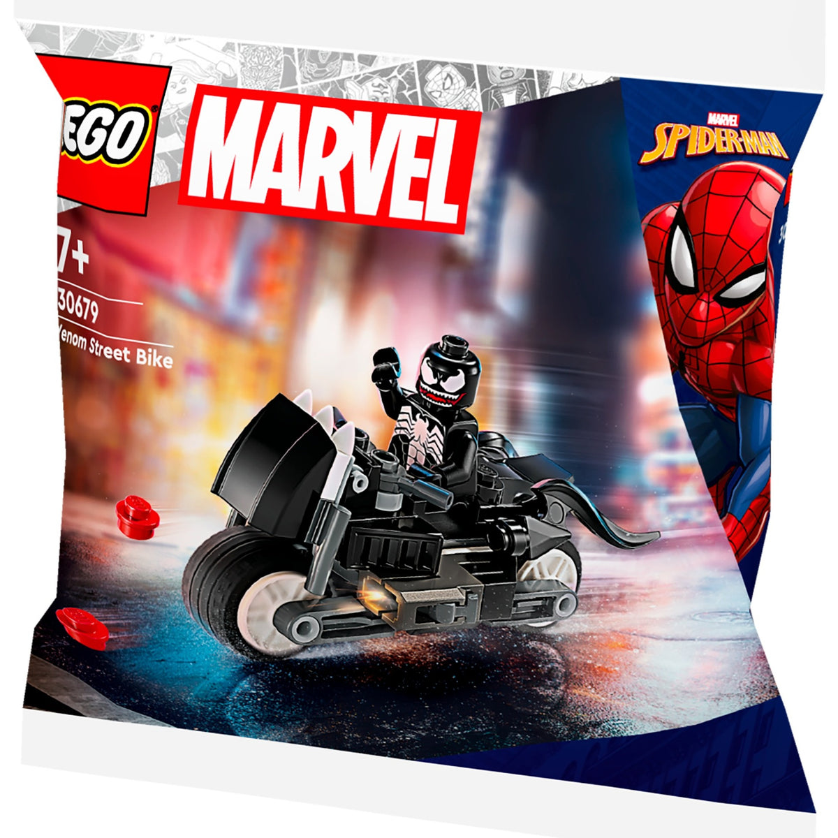 Lego Marvel - zabawka konstrukcyjna roweru ulicznego Venom (30679)