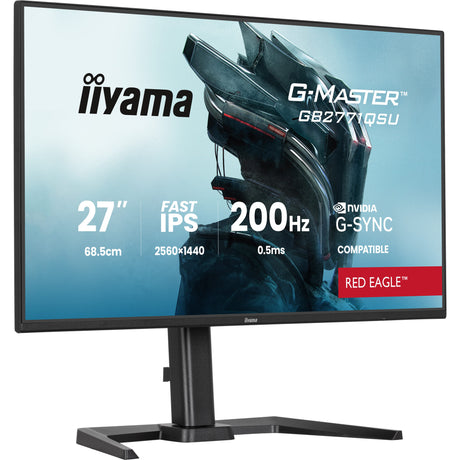 Monitor do gier Iiyama G-Master Red Eagle GB2771QSU-B1 27 (czarny, 2x HDMI, DisplayPort, 2x USB-A, 2x USB-C, 200 Hz)