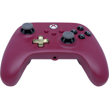 Kontroler przewodowy Powera Advantage Plus do konsoli Xbox Series X|s – Ruby (ciemnoczerwony, Xbox Series X|s, Xbox One, PC)