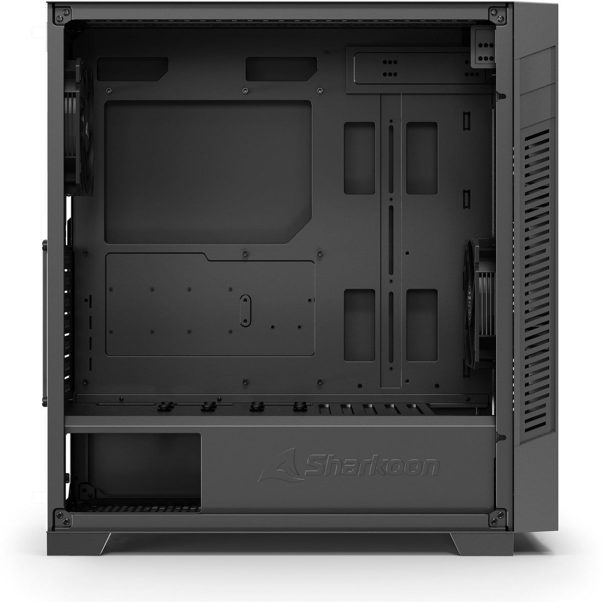 Obudowa midi tower Sharkoon s25-v2 (czarna | 2x USB-A | 1x USB-C)