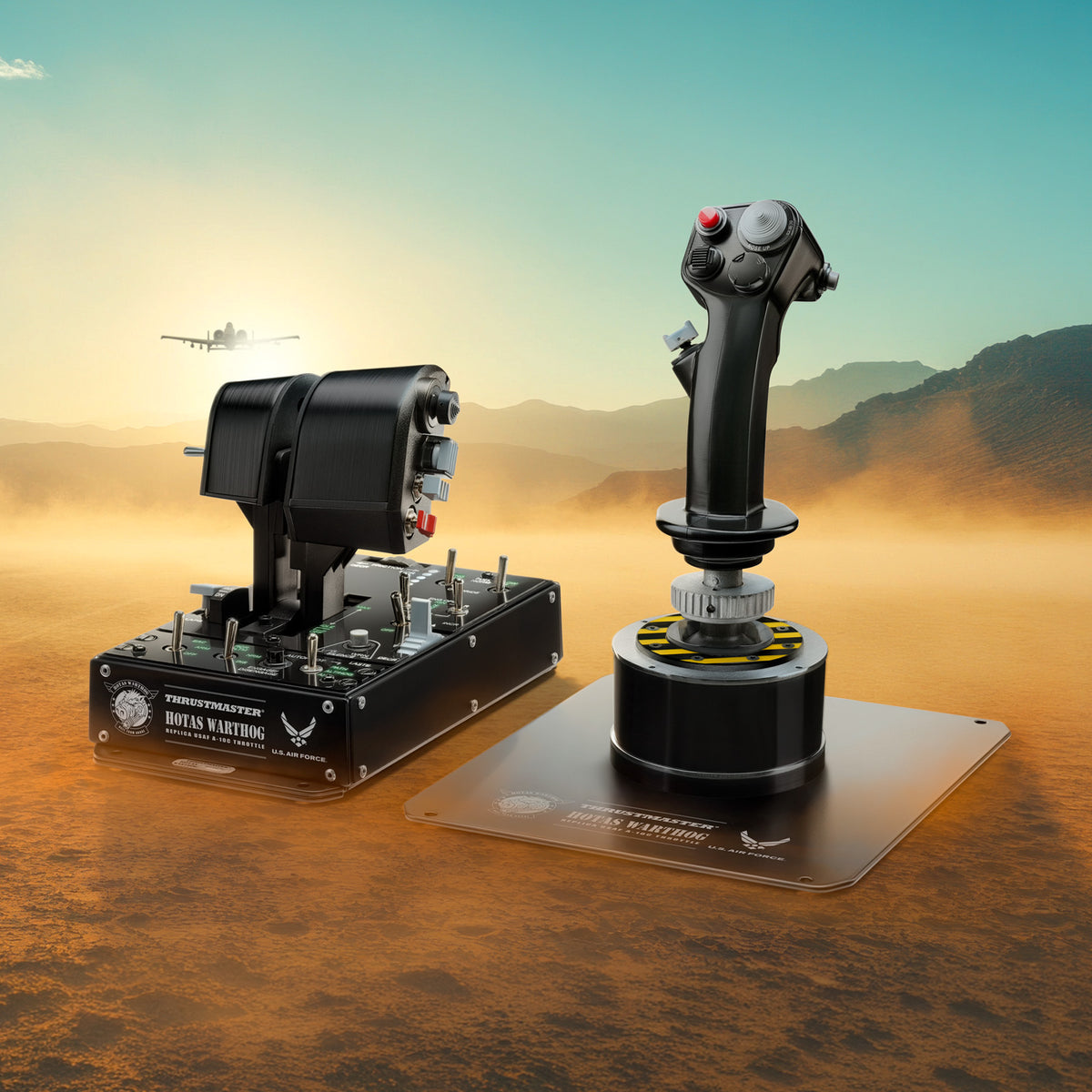 Thrustmaster hotas warthog mkii joystick (grijs zwart)