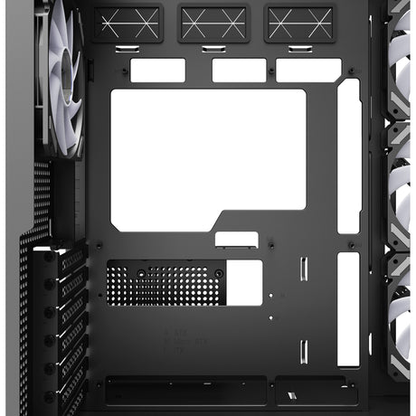 Obudowa midi tower ze stali Sharkoon Sharkoon (czarna | 2x USB-A | 1x USB-C | RGB | szkło hartowane)