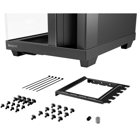 Bądź cicho! podstawa świetlna 500 obudowa midi tower (czarna | 2x USB-A | 1x USB-C | RGB | okienko)