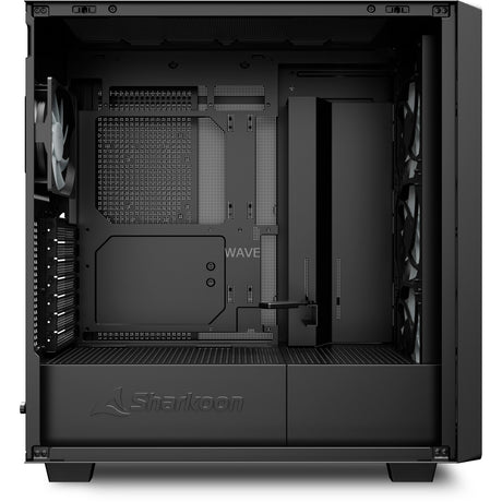 Sharkoon rebel c70g obudowa midi tower rgb (kolor czarnego drewna | 2x usb-a | 1x usb-c | rgb | szkło hartowane)