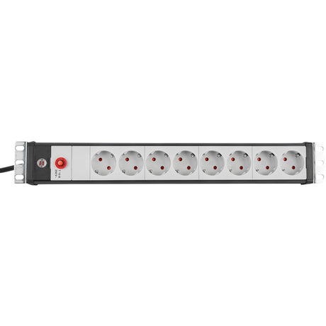Listwa zasilająca Brennerstuhl premium-line 19 do szaf sterowniczych 8-kierunkowa czarna lampa gr 3m h05vv-f 3g1.5 19 -format