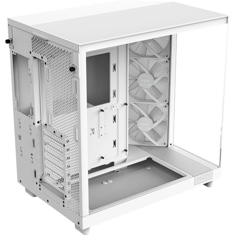 Obudowa midi tower Nzxt h6 flow rgb (biała | 2x usb-a | 1x usb-c | rgb | szkło hartowane)