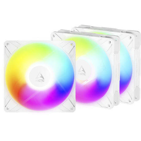 Wentylatory Arctic P14 Pro Reverse A-Rgb (białe, 3 sztuki, 140 x 140 x 30 mm, pwm, 3 sztuki)