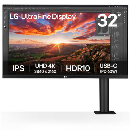 Monitor LG Ergo IPS z USB Type-C 31.5 4K UHD (czarny, 2x HDMI, 1x Display Port)