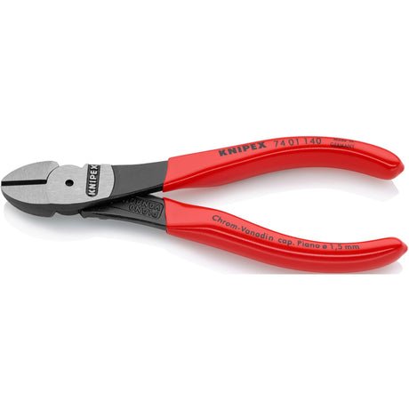 Knipex 74 01 140 szczypce tnące boczne polerowane tworzywo sztuczne 140mm