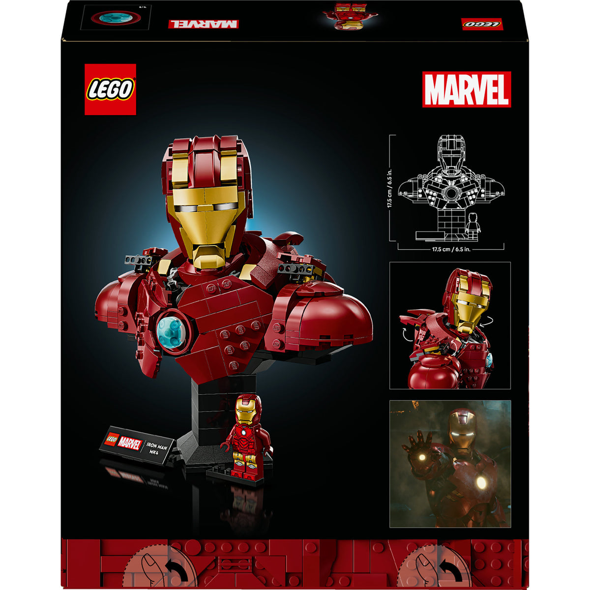 Lego Super Heroes Marvel 76327 Popiersie Iron Mana MK4