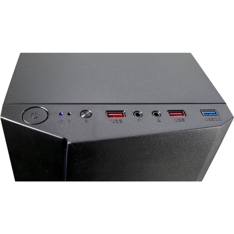 Obudowa midi tower Inter-tech b-02 rgb (czarna | 3x usb-a | rgb | okienko)