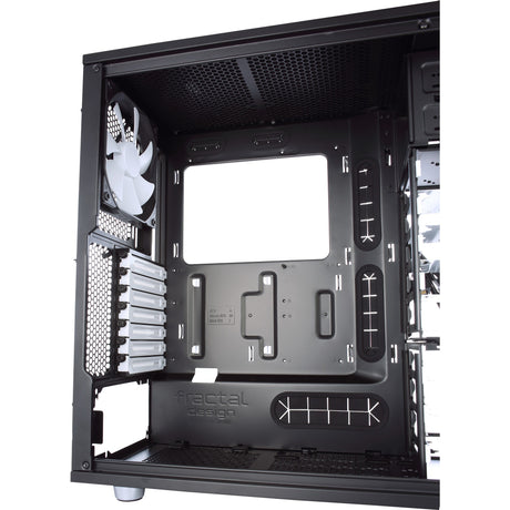 Konstrukcja fraktalna definiuje obudowę midi tower r5 (czarna | 4x usb-a)