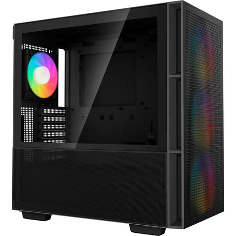 Obudowa Deepcool CH560 MIDI Tower (czarna | 1x USB-A | 1x USB-C | RGB | okienko)