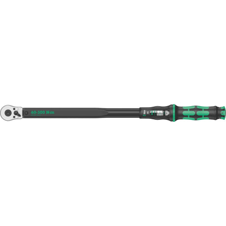 Klucz dynamometryczny Wera Click-Torque C4 z grzechotką odwracalną (czarno-zielony, 60-300nm, wyjście 1 2)