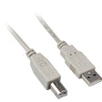 Kabel Sharkoon USB-A 2.0 > USB-B (szary, 0,5 m)