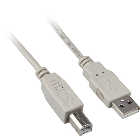 Kabel Sharkoon USB-A 2.0 > USB-B (szary, 0,5 m)