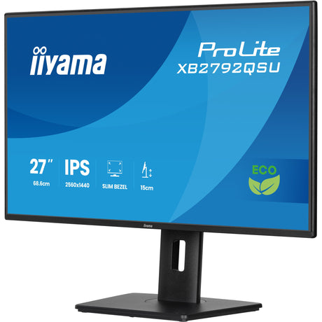 Monitor Iiyama prolite xb2792qsu-b1 27 (czarny, HDMI, display port, 2x USB-A, USB-B, 120 Hz)