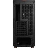 Obudowa North Midi Tower o konstrukcji fraktalnej (kolor czarnego drewna | 2x USB-A | 1x USB-C | szkło hartowane)