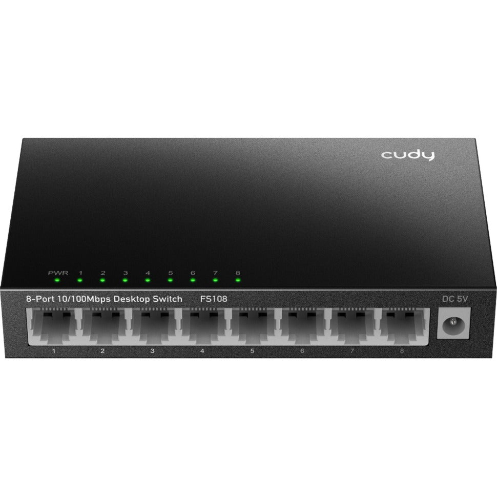 Switch Cudy 8-portowy 10 100 Mbps typu desktop (czarny)