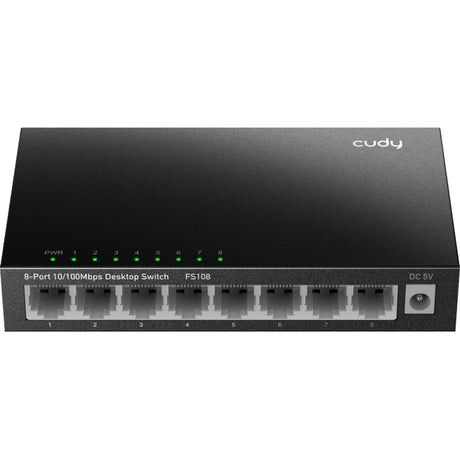 Switch Cudy 8-portowy 10 100 Mbps typu desktop (czarny)