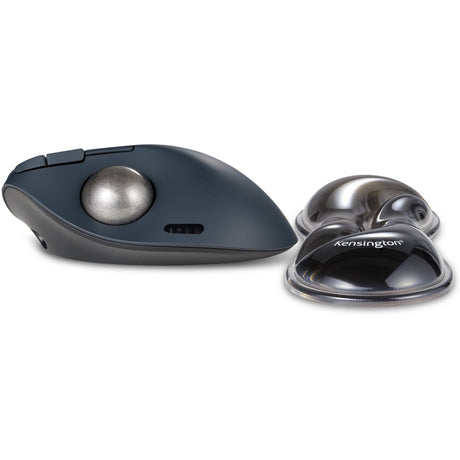 Podpórka pod nadgarstki pod mysz żelową Kensington slim duo trackball (szary czarny)