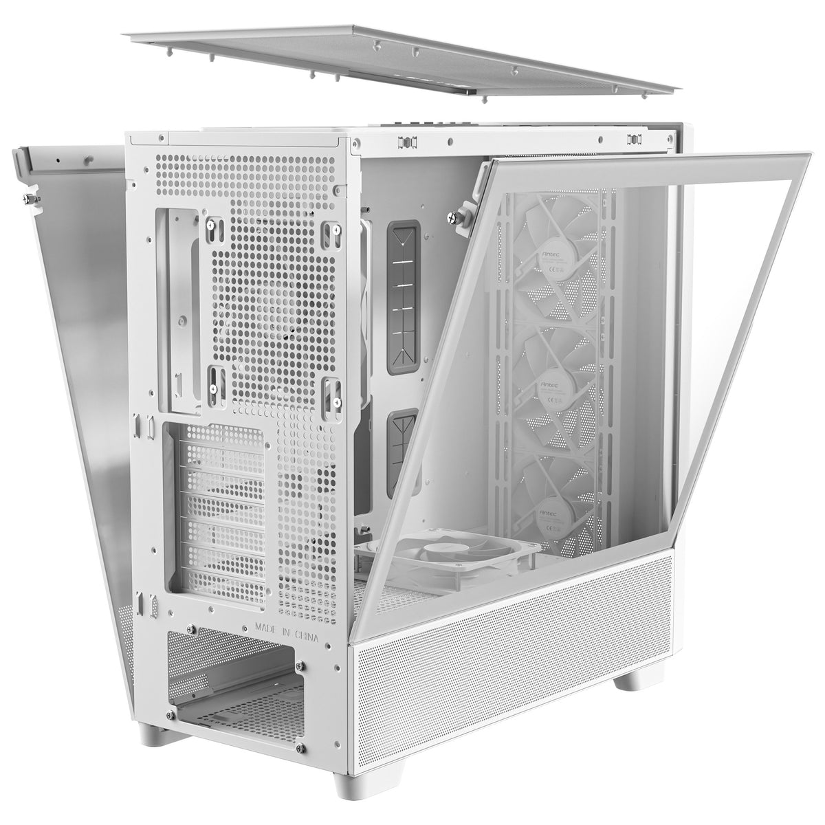 Obudowa Antec Flux Midi Tower (biała | 2x USB-A | 1x USB-C | szkło hartowane)