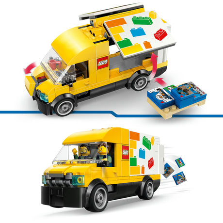Lego ® city: furgonetka - zestaw do budowania i zabawy dla fanów motoryzacji od 6 lat - z 2 minifigurkami - 60500