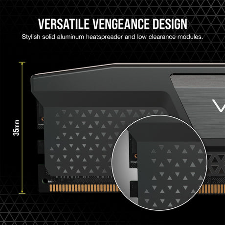 Corsair Vengeance 32 GB DDR5-6000 (2x 16 GB) RAM (czarny, cmk32gx5m2b6000c38, xmp 3.0)