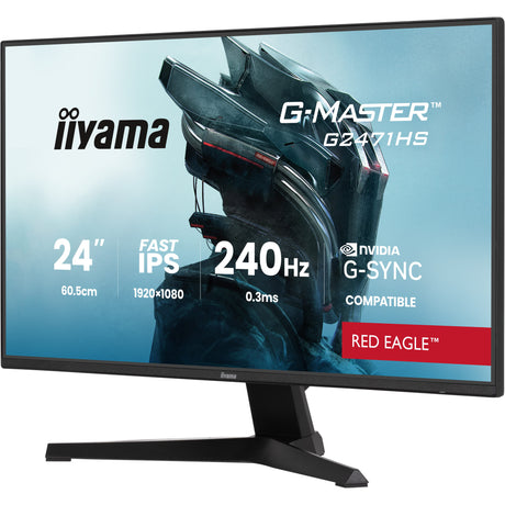 Monitor do gier Iiyama g-master red eagle g2471hs-b1 23.8 (czarny, 2x HDMI, Display Port, 240 Hz)