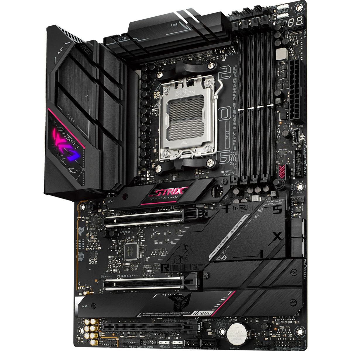 Płyta główna Asus ROG Strix B650e-E Gaming Wi-Fi Socket AM5 (czarna, RAID, 2,5 GB-LAN, Wi-Fi 6e, BT, dźwięk, ATX)