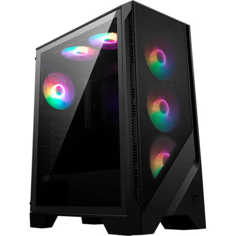 Obudowa MSI Mag Forge 120A Airflow Midi Tower (czarna | 2x USB-A | RGB | Szkło hartowane)