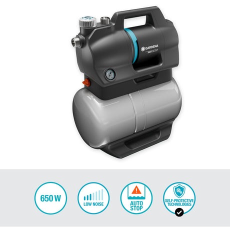 Pompa wodna pod ciśnieniem Gardena 3900 cicha (szary turkus, 09066-20, 650 w, 4,3 bar)