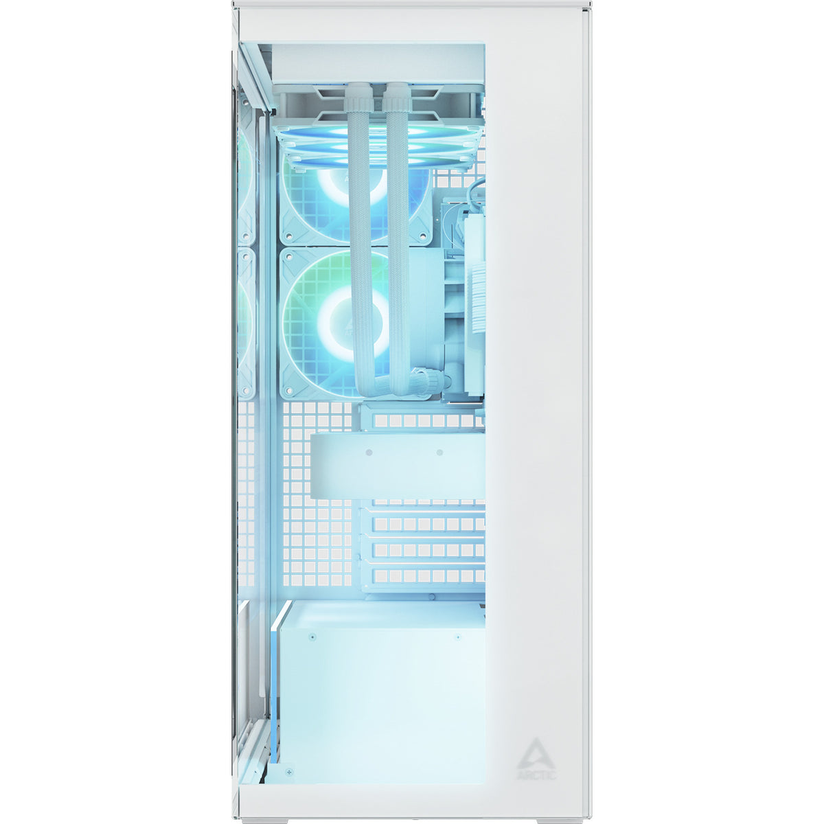 Obudowa Arctic xtender vg midi tower (biała | 2x USB-A | 1x USB-C | RGB | szkło hartowane)