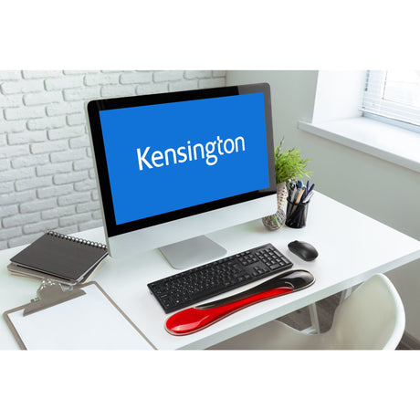 Podpórka pod nadgarstek na klawiaturę Kensington slim duo żelowa (czerwona czarna)