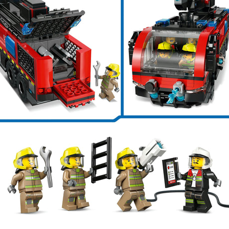 Lego City - zabawka konstrukcyjna wozu strażackiego na lotnisku (60499)