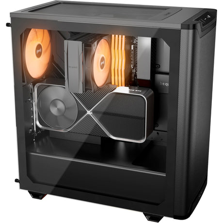 Bądź cicho! obudowa midi tower pure base 501 lx (czarna | 2x USB-A | 1x USB-C | RGB | szkło hartowane)
