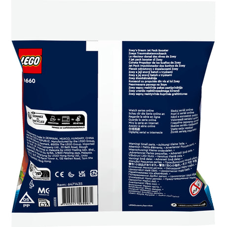 Lego Dreamzzz - zabawka konstrukcyjna przypominająca plecak odrzutowy Zoey Z-Blob i pająk Bunchu (30660)